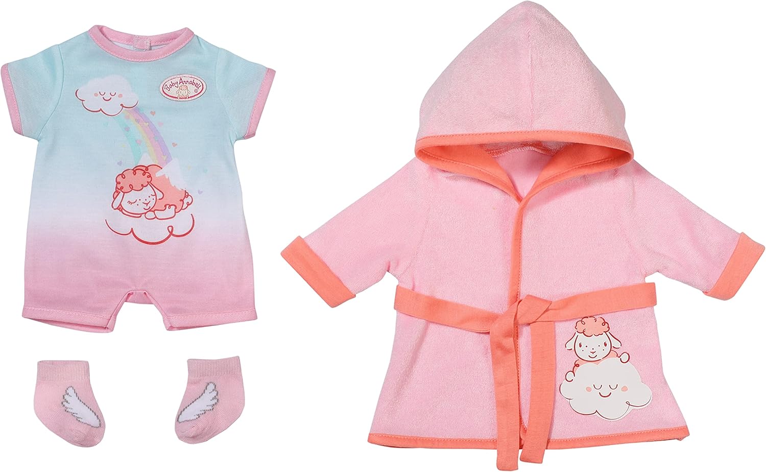 Baby Annabell Deluxe Bathtime Bath Robe Outfit Set 43cm ZPF-703281