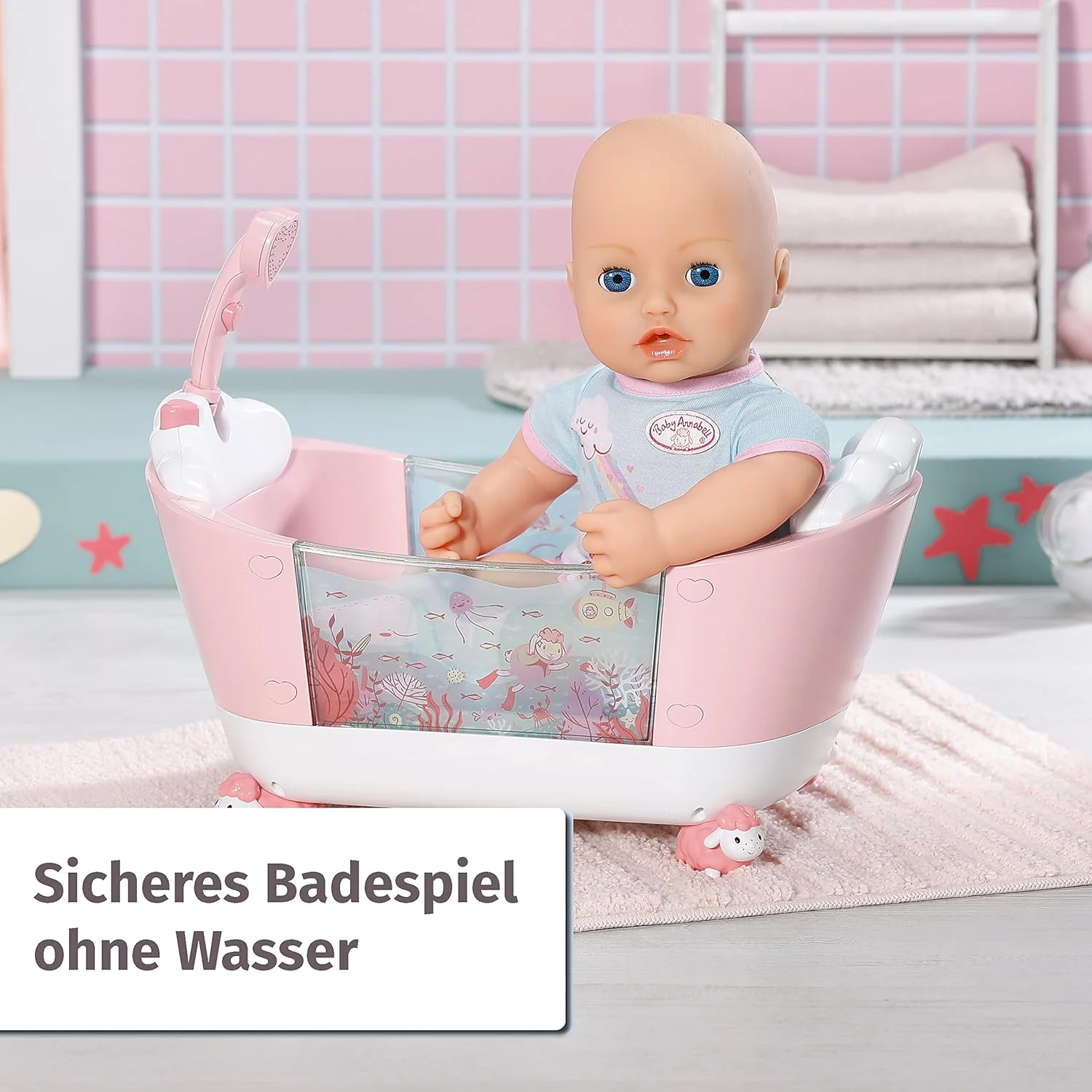 Baby Annabell Let's Play Bath Time Doll's Bathtub ZPF-703243 - Image 5