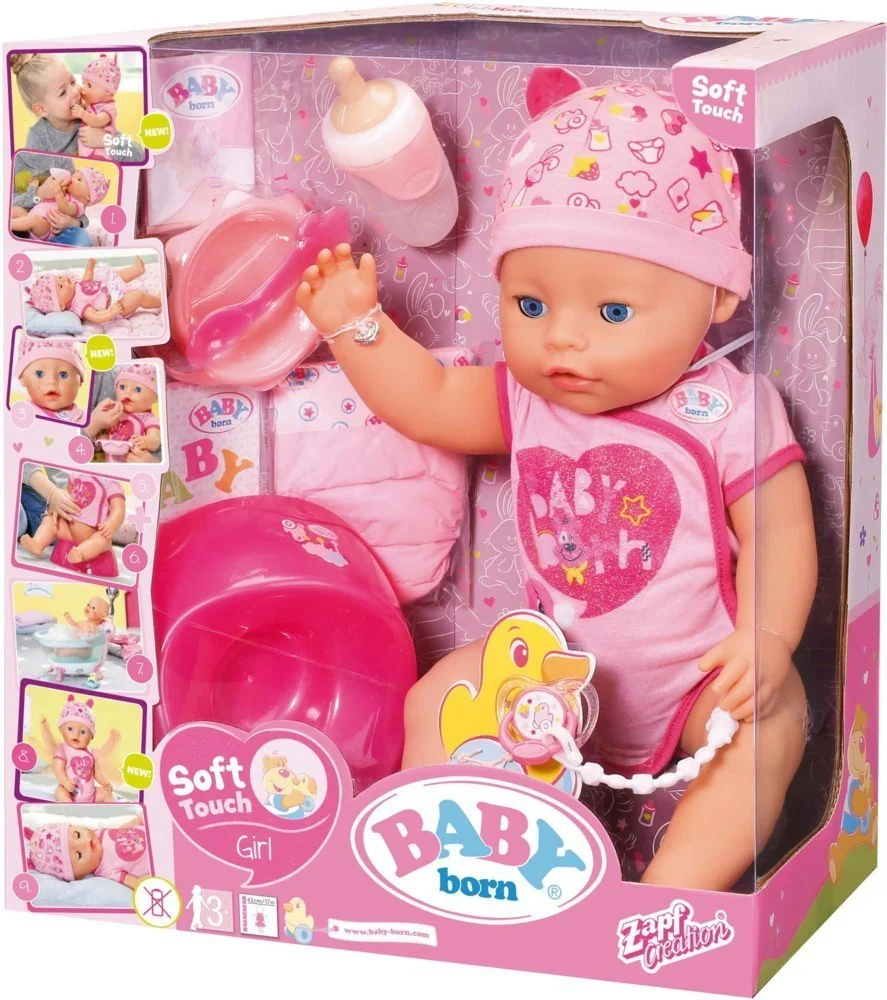 Baby Born Soft Touch Girl Doll With Blue Eyes - Image 2