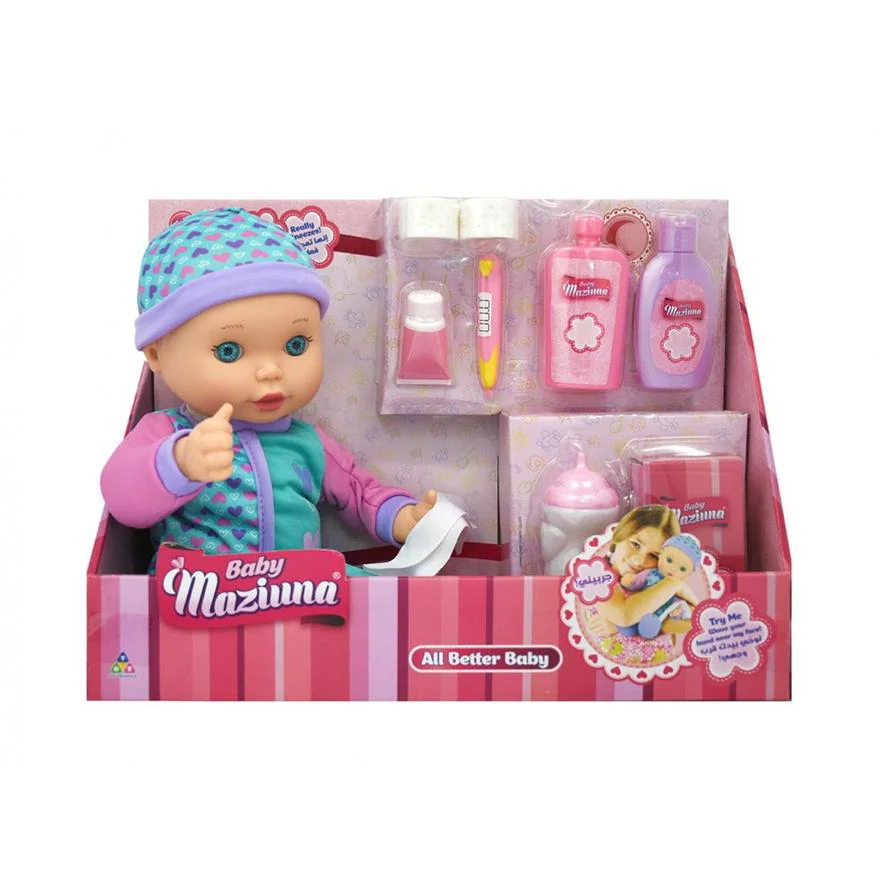 Baby Maziuna All Better Baby Doll with Accessories 24 cm - Image 2