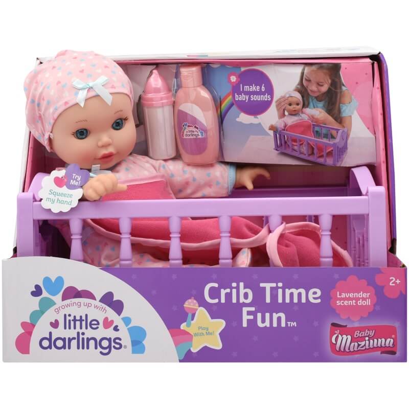 Baby Maziuna Crib Time Fun 12inch BM3672