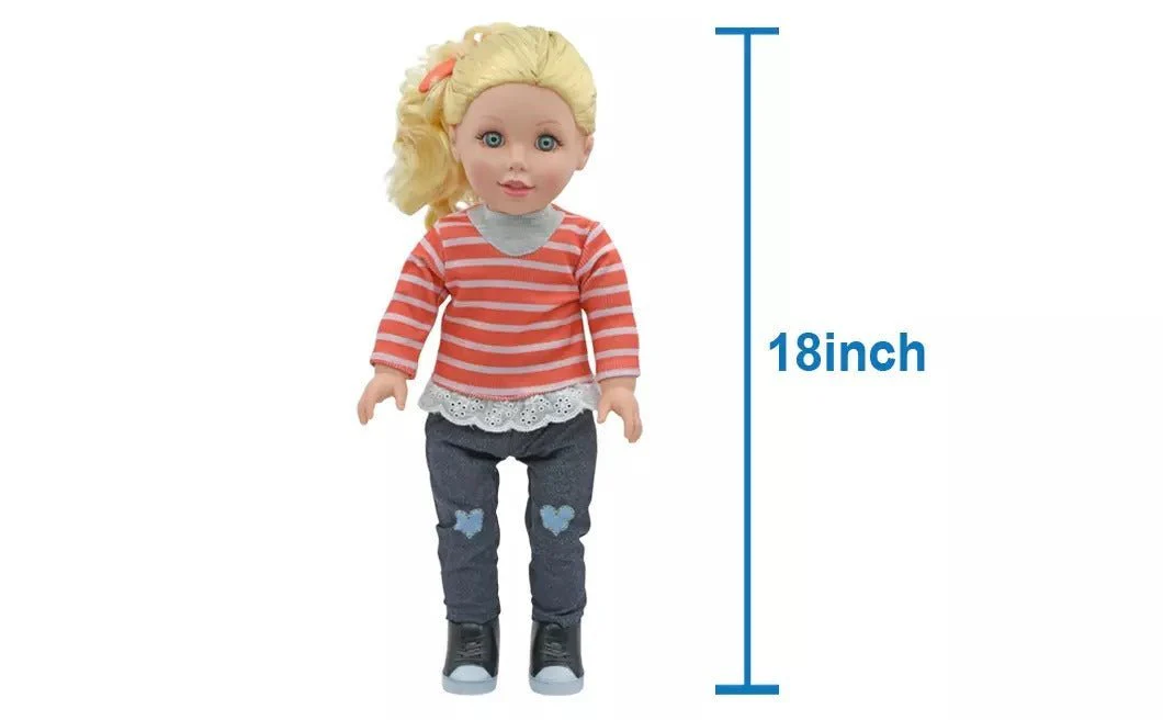 Baby Maziuna Style Girls Dog Walker 18inch BM8066 - Image 2