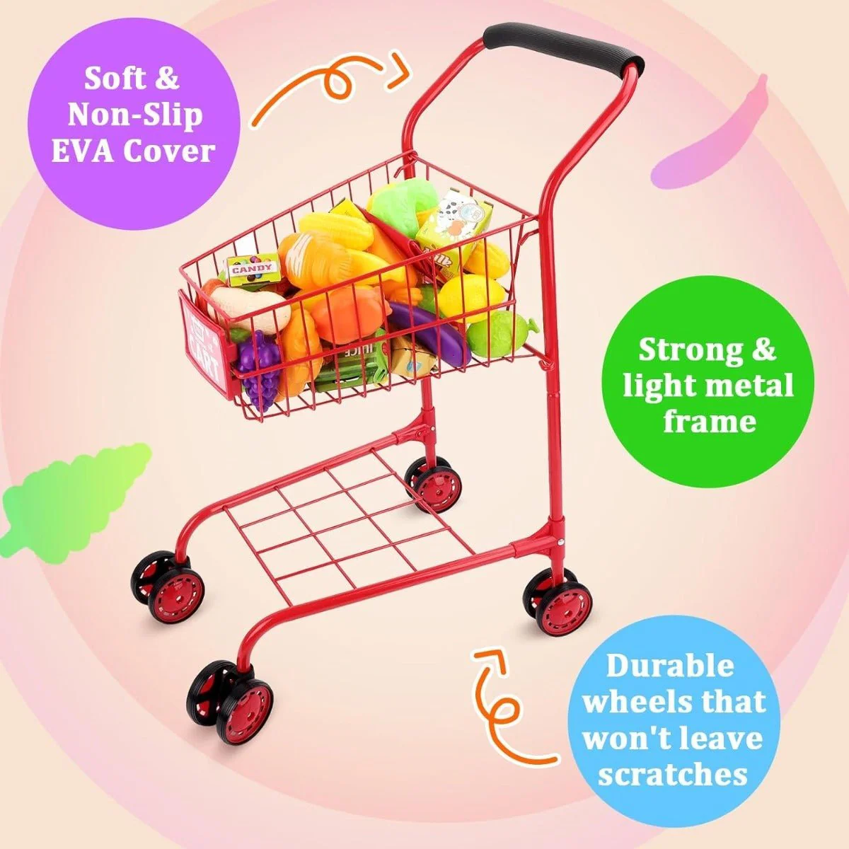 Baby Playhouse Grocery Cart CS168 - Image 5