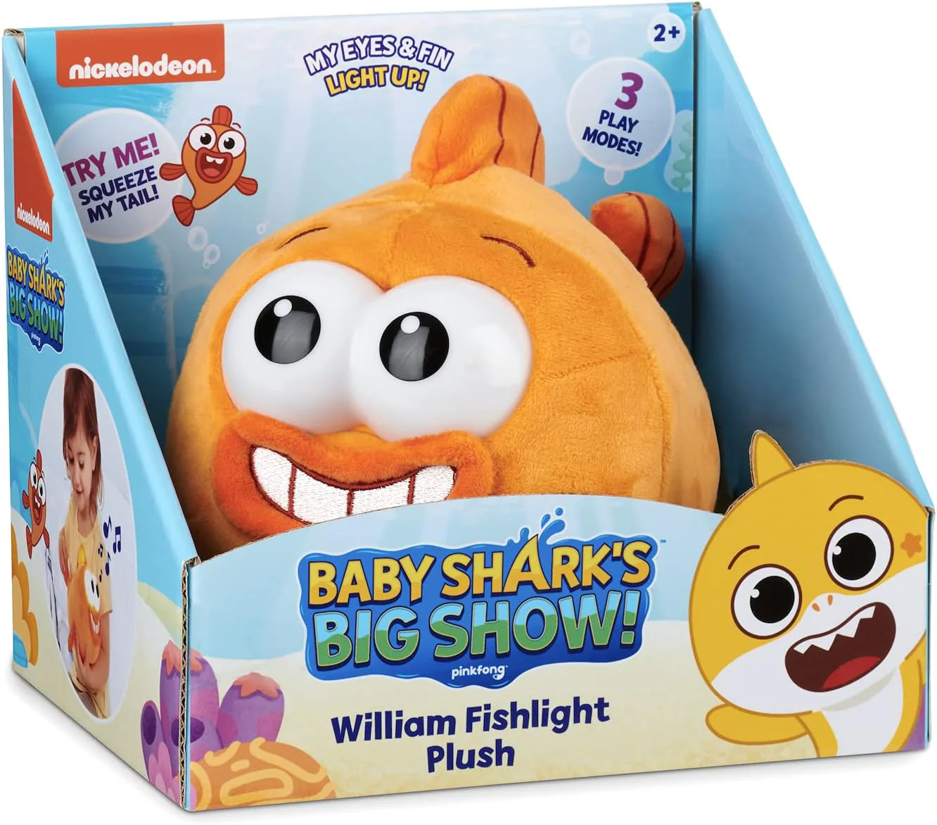 Baby Shark Big Show William Fishlight Plush 61325