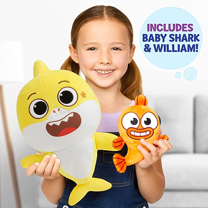 Baby Shark's Big Show Sing & Swing Baby Shark & William Plush 61337 - Image 4
