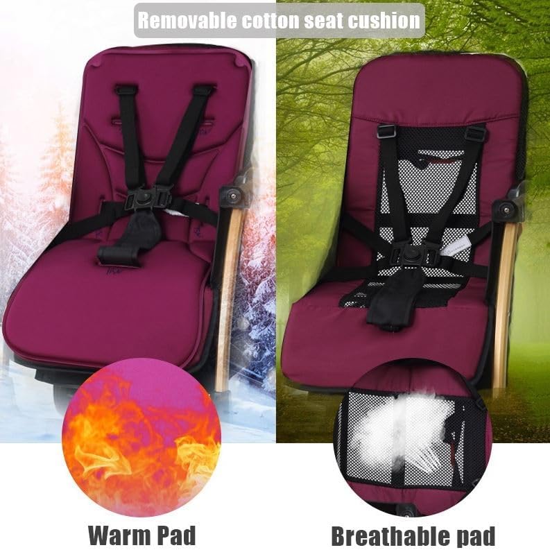 Baby Stroller Purple A1/S3806 - Image 6