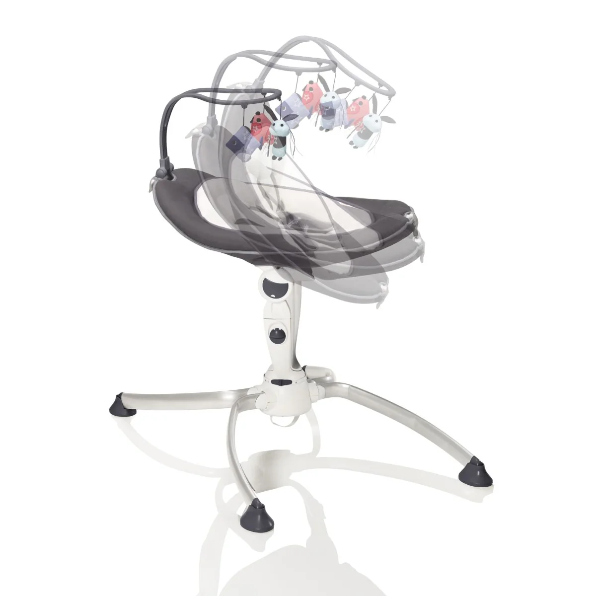Babymoov Swoon Up Zinc Baby Bouncer Height Adjustable A012423 - Image 2
