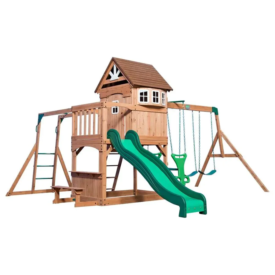 Backyard Discovery Montpelier Cedar Wooden Swing Set