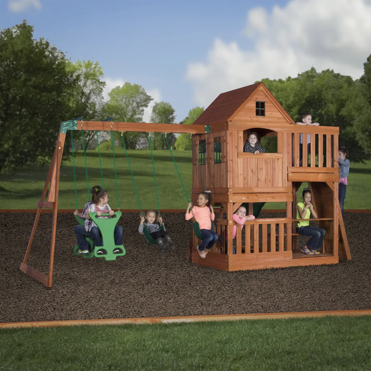 Backyard Discovery Pacific View Residential Wood Playset 1808058 - Image 4