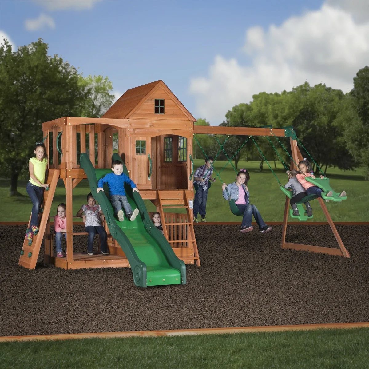 Backyard Discovery Pacific View Residential Wood Playset 1808058 - Image 5