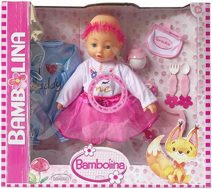 Bambolina Camelia Talking Doll Set w/ 50 Words BD1392