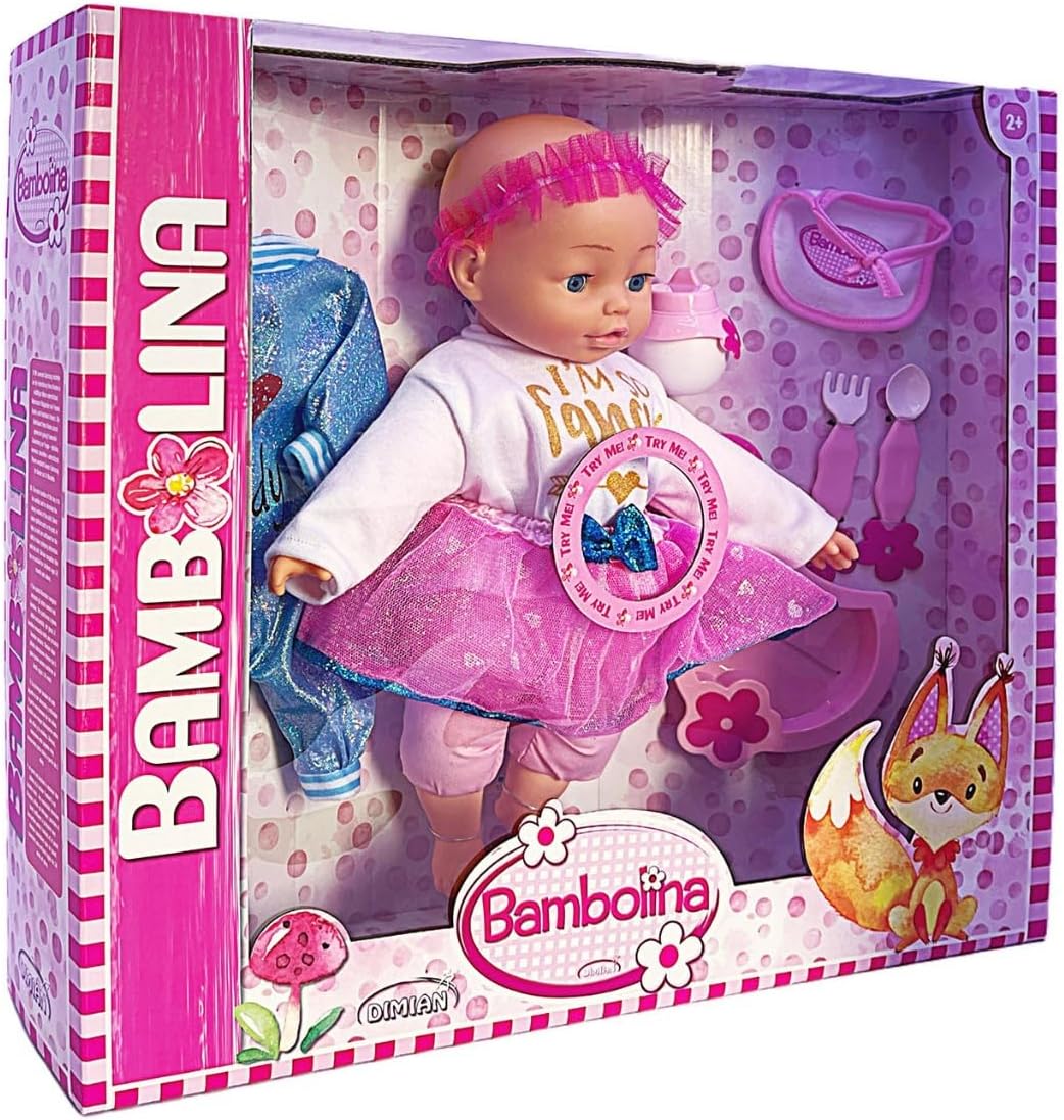 Bambolina Camelia Talking Doll Set w/ 50 Words BD1392 - Image 6