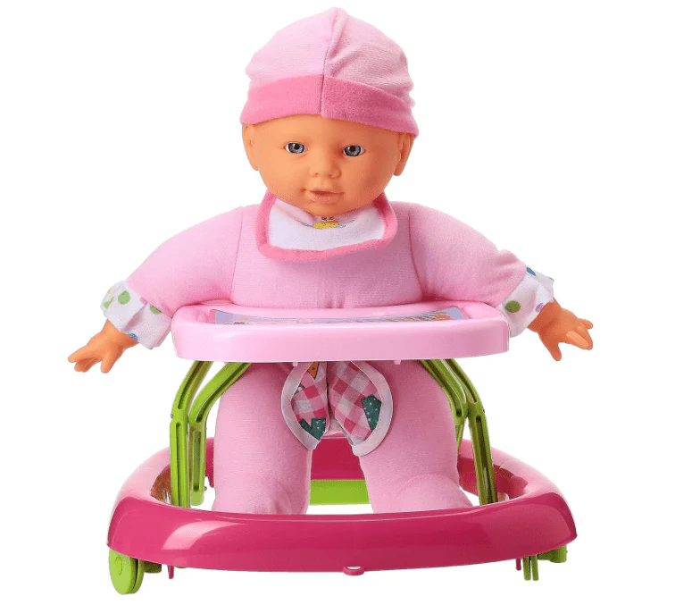 Bambolina Royal Baby Doll with Walker and Accessories 11-Inch BD1830/BAM128347 - Image 2