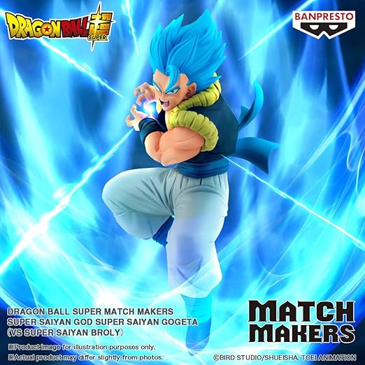 Banpresto Dragon Ball Super Match Makers Super Saiyan God Super Saiyan Gogeta Vs Super Saiyan Broly BP89557P - Image 9