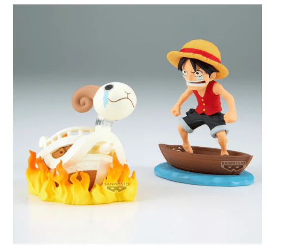 Banpresto One Piece World Collectable Figure Log Stories-Monkey.D.Luffy & Going Merry BP28928P - Image 4