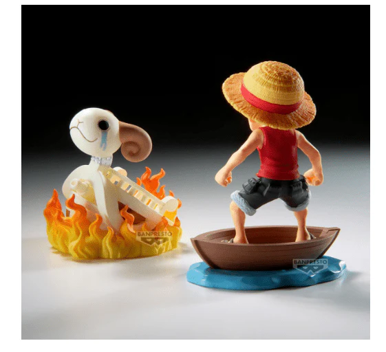 Banpresto One Piece World Collectable Figure Log Stories-Monkey.D.Luffy & Going Merry BP28928P - Image 5