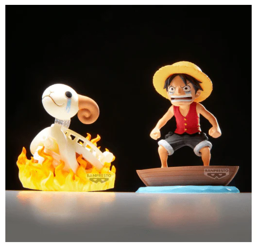 Banpresto One Piece World Collectable Figure Log Stories-Monkey.D.Luffy & Going Merry BP28928P - Image 6