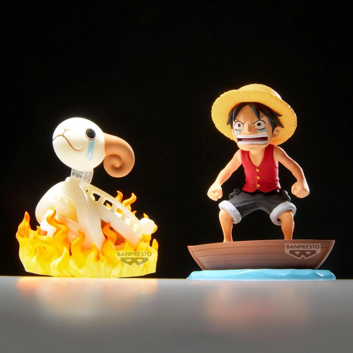 Banpresto One Piece World Collectable Figure Log Stories-Monkey.D.Luffy & Going Merry BP28928P - Image 3