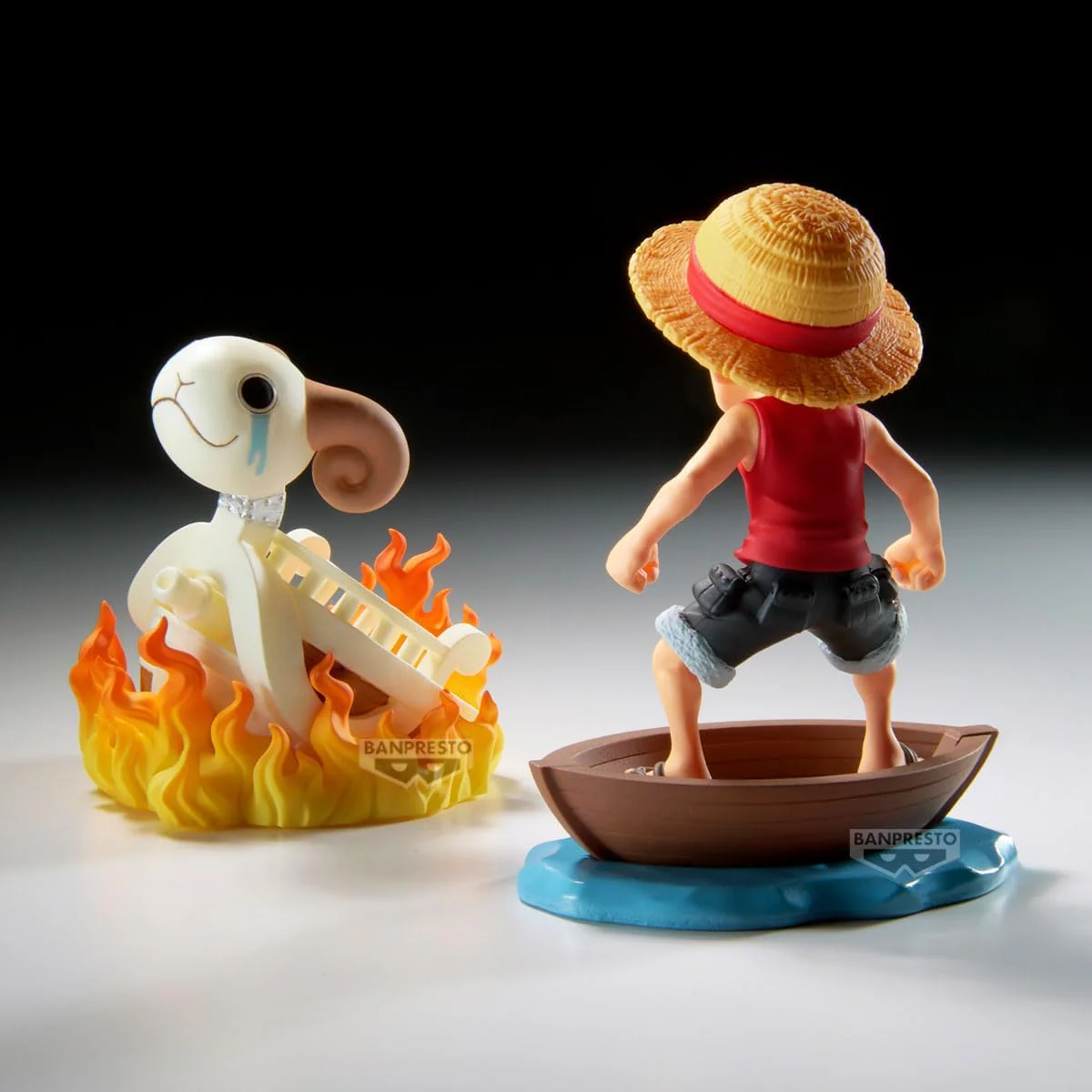 Banpresto One Piece World Collectable Figure Log Stories-Monkey.D.Luffy & Going Merry BP28928P - Image 4