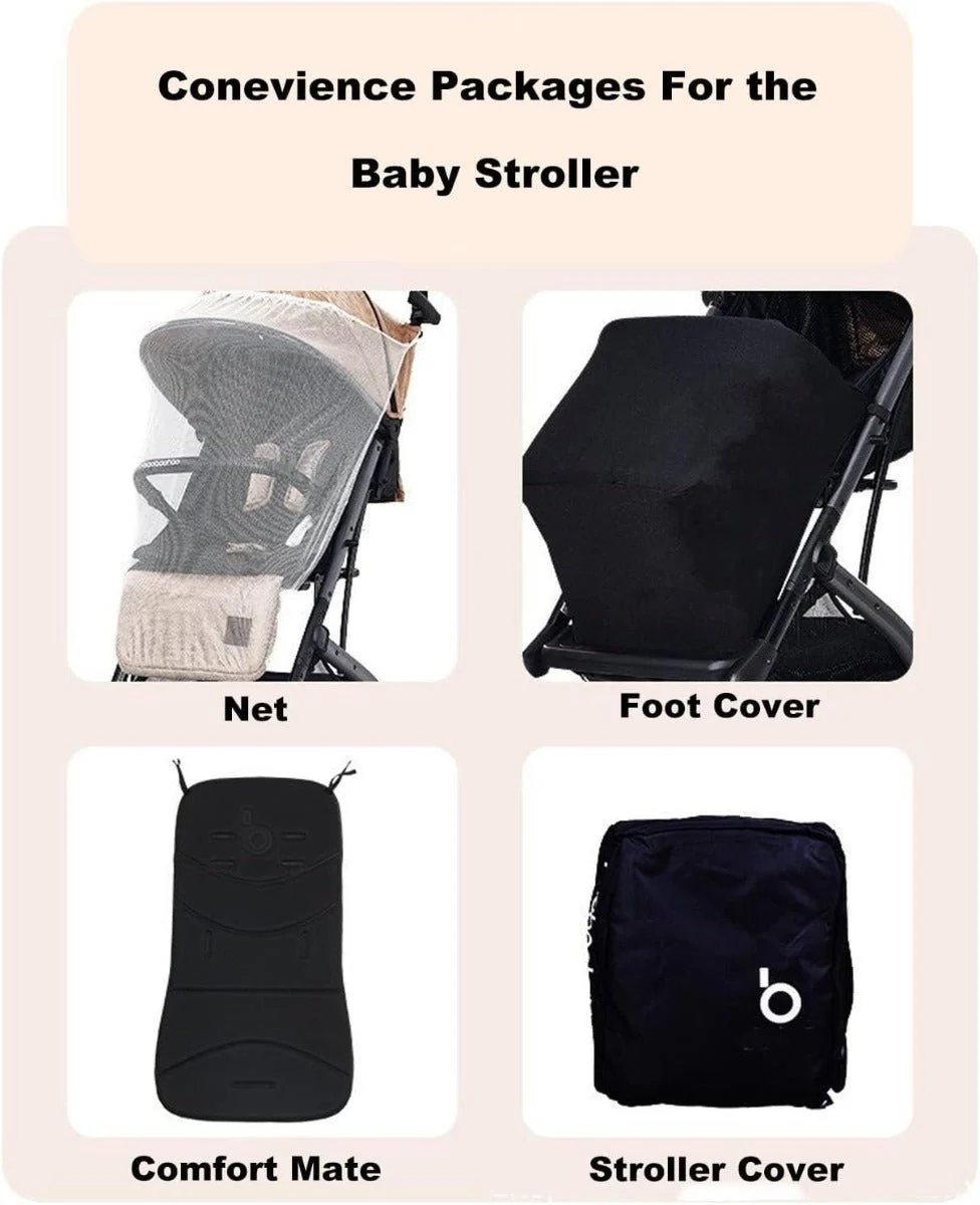 Baobaohao Kids Stroller Black QZ1-PRO/S4716 - Image 3