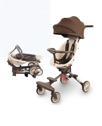 Baobaohao Trolley 2-Way Stroller Brown V7/S5327 - Image 3