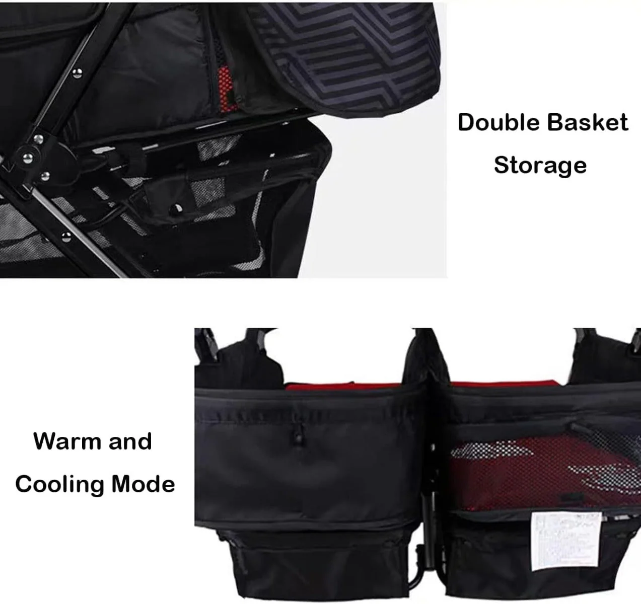 Baobaohao Twin Stroller Red 703A/S3938 - Image 6