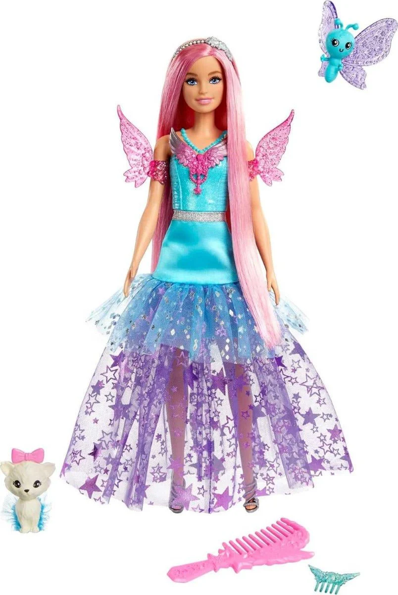 Barbie A Touch of Magic Malibu Doll with Two Fairytale Pets HLC32