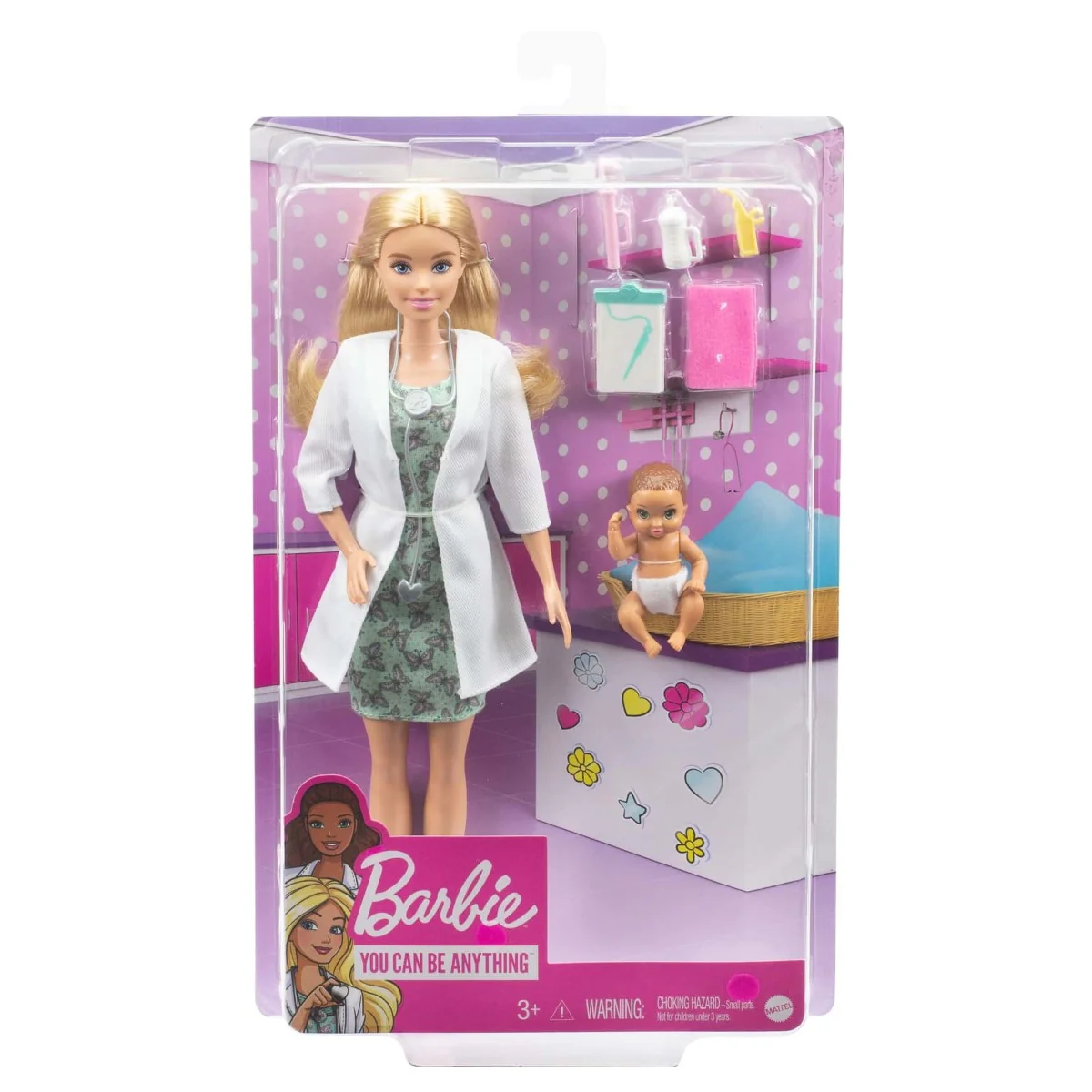 Barbie Baby Doctor Doll Hospital Playset Baby Nurse GVK03 - Image 3