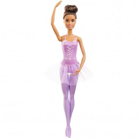 Barbie Ballerina Doll Brunette Purple Tutu GJL58 - Image 2