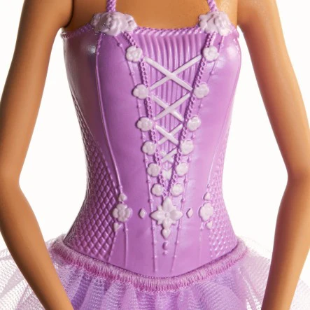 Barbie Ballerina Doll Brunette Purple Tutu GJL58 - Image 5