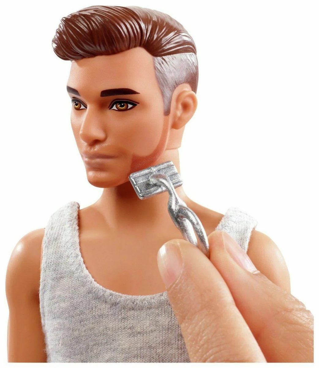 Barbie Bathroom-Themed Playset with Shaving Ken FYK51 - Image 10