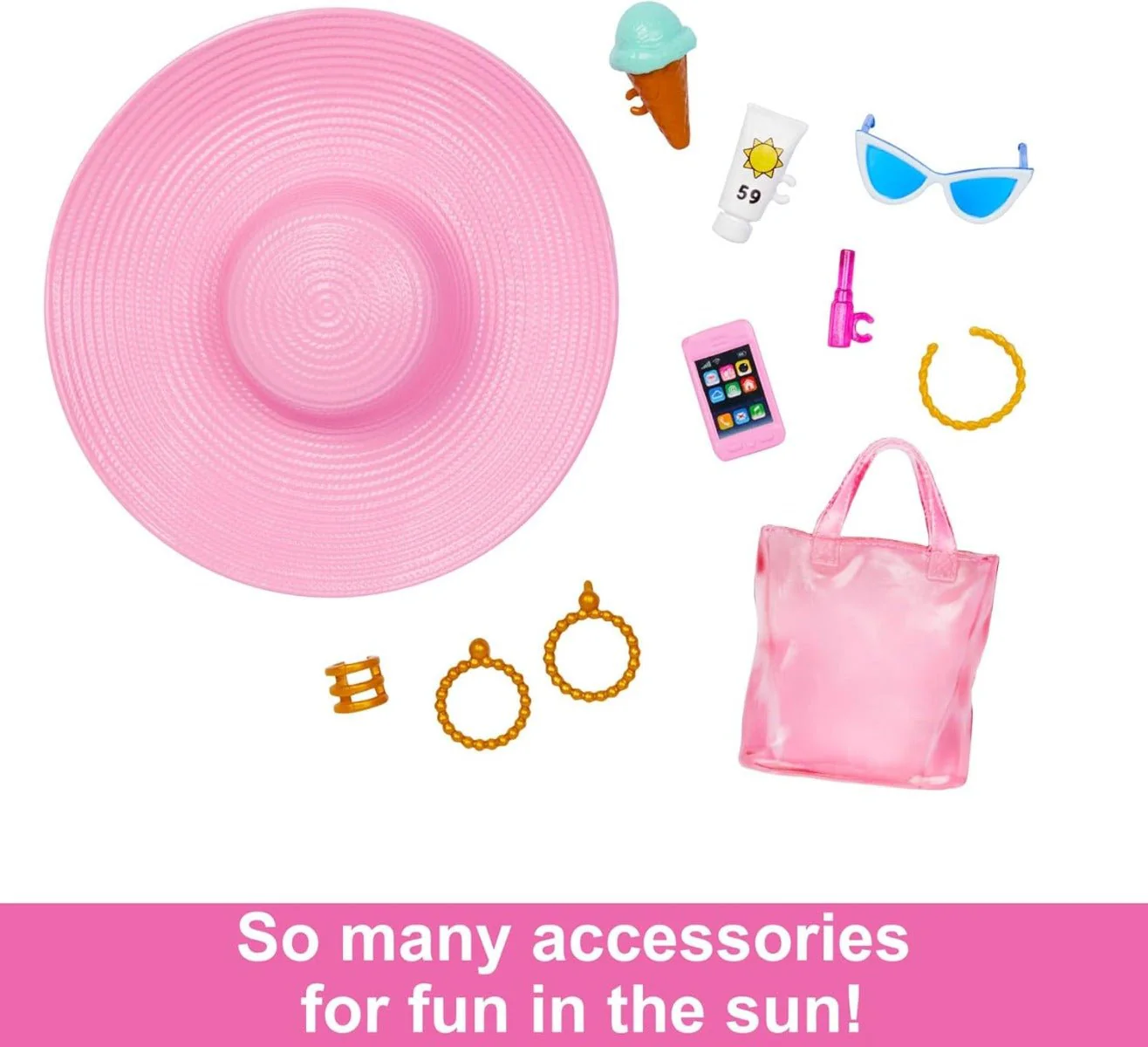 Barbie Beach Glam With Accessories HPL73 - Image 4