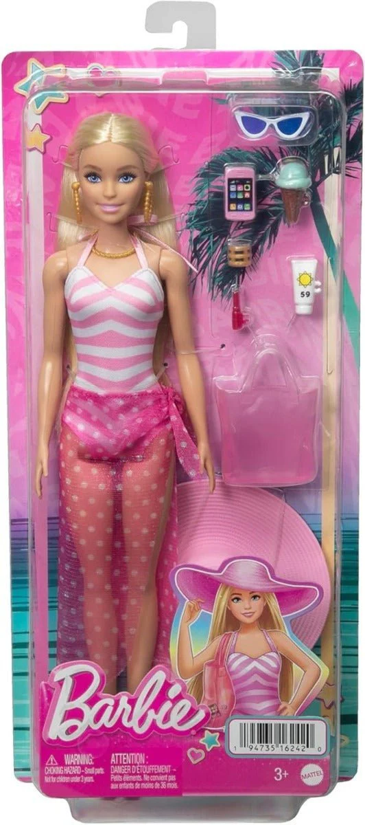 Barbie Beach Glam With Accessories HPL73 - Image 6