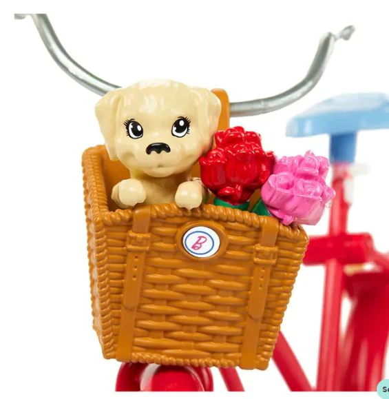 Barbie Bicycle with Doll - Image 4