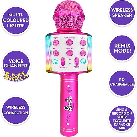 Barbie Bright Voice Master Microphone Pack-12 BRB202314 - Image 5
