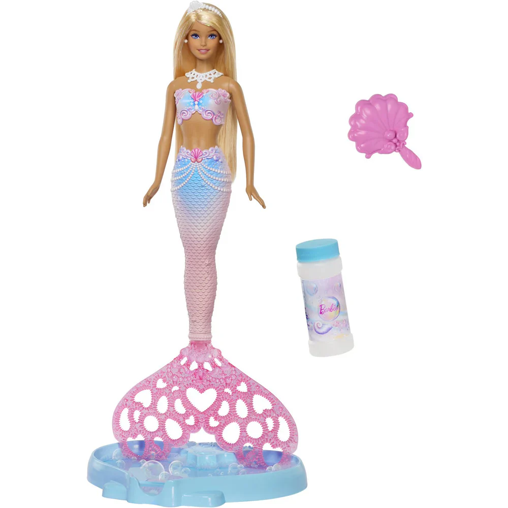 Barbie Bubble Sparkle Mermaid Doll with Bubble-Making Tail | JLW56 - Image 7