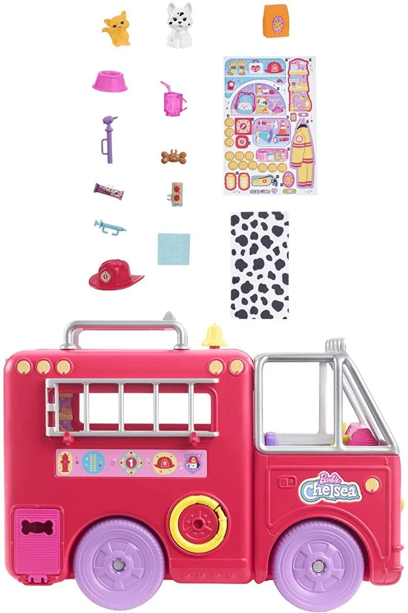 Barbie Chelsea Can Be Firetruck Playset HCK73 - Image 2