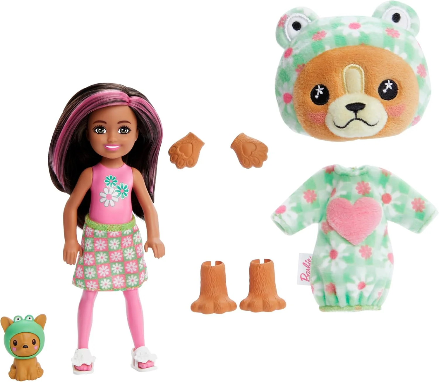 Barbie Chelsea Cutie Reveal Costume Cuties Series Dog in Frog HRK29 - Image 2