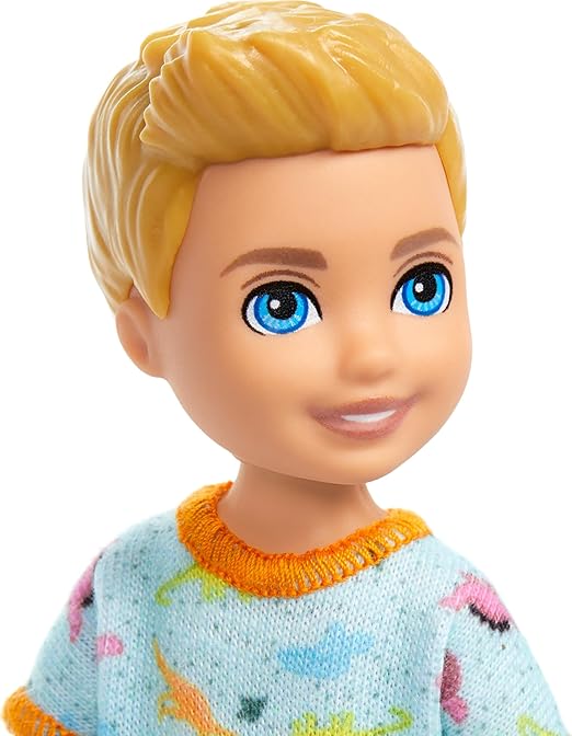 Barbie Club Chelsea Small Boy With One Piece Dino Print DWJ33/HXM98 - Image 5