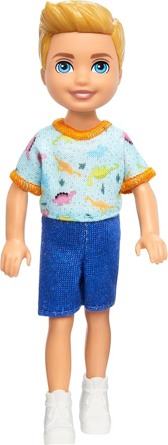 Barbie Club Chelsea Small Boy With One Piece Dino Print DWJ33/HXM98 - Image 6