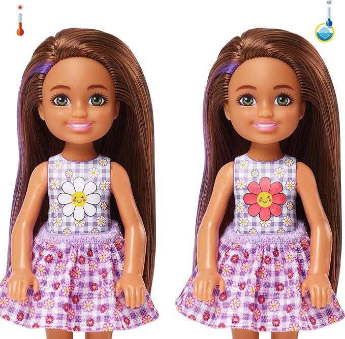 Barbie Color Reveal Chelsea Doll - Gingham Picnic Series HKT81 - Image 2