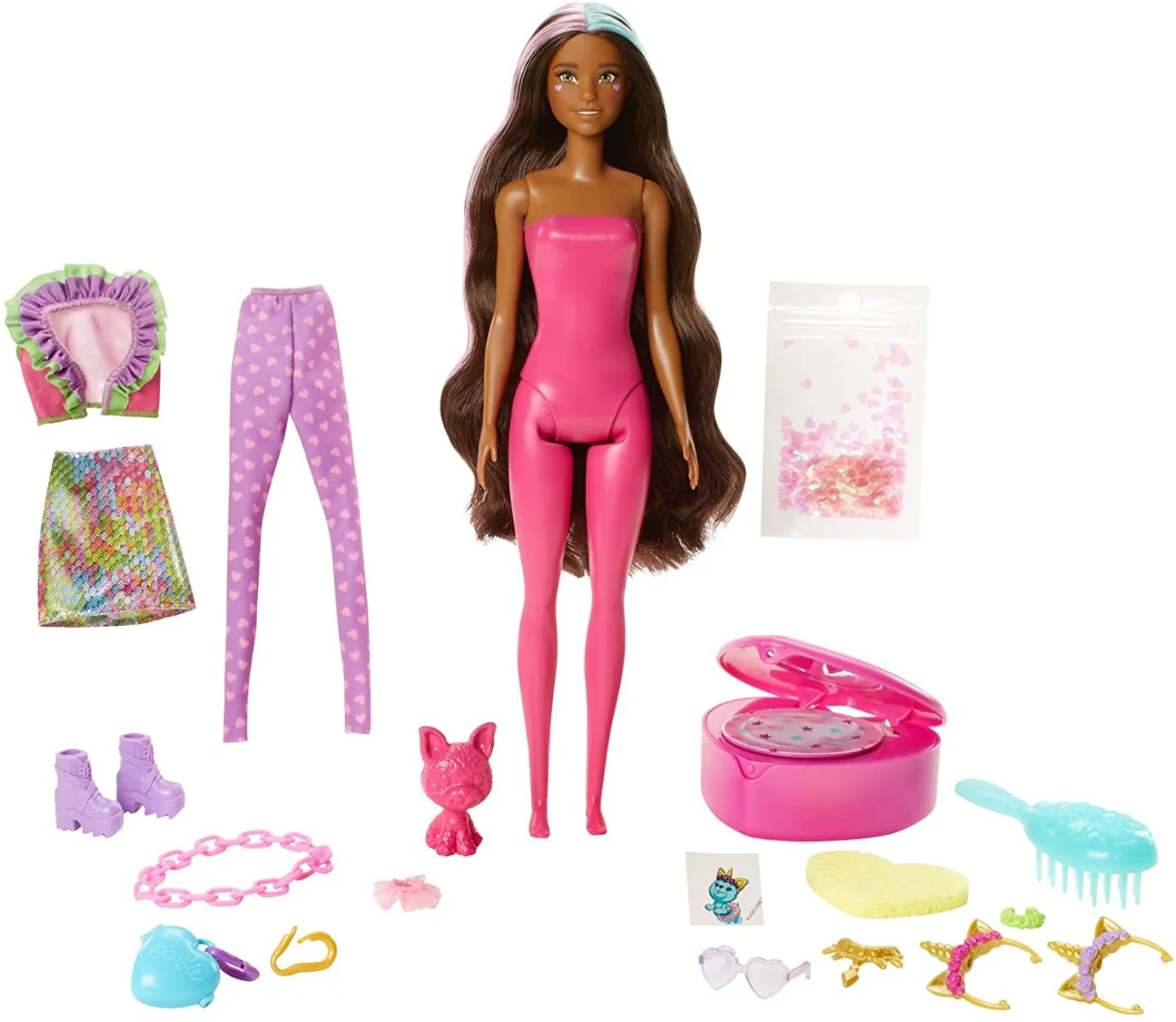 Barbie Color Reveal Peel Unicorn Fashion Reveal Doll GXV95