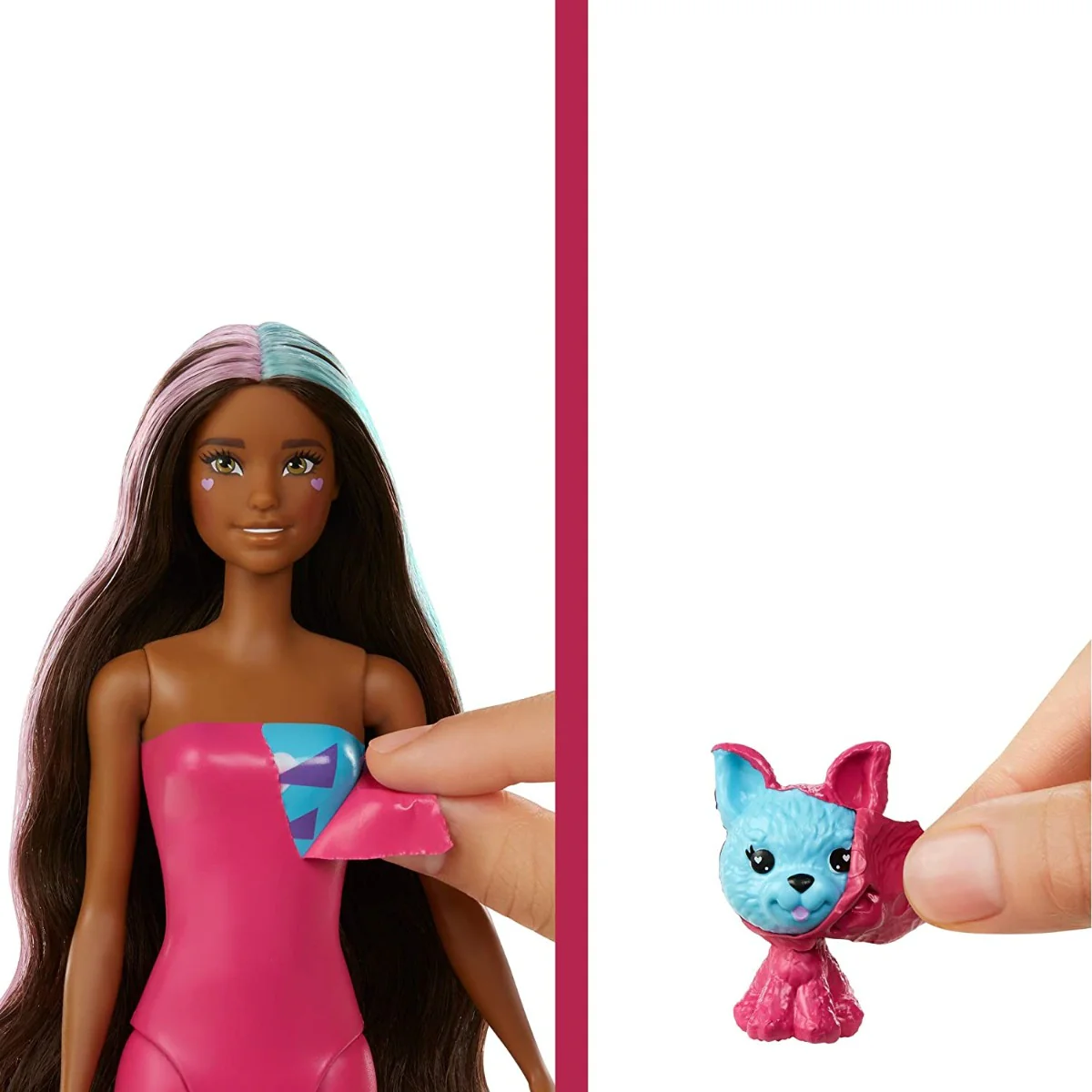 Barbie Color Reveal Peel Unicorn Fashion Reveal Doll GXV95 - Image 4