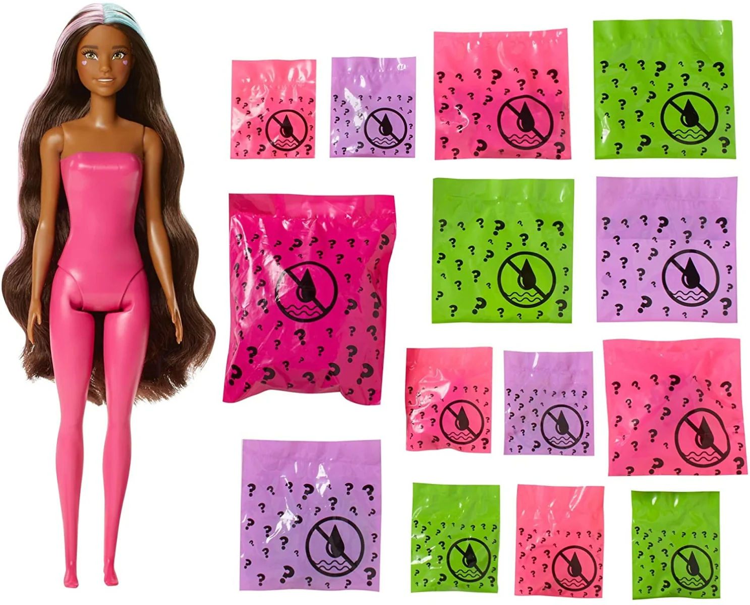 Barbie Color Reveal Peel Unicorn Fashion Reveal Doll GXV95 - Image 5