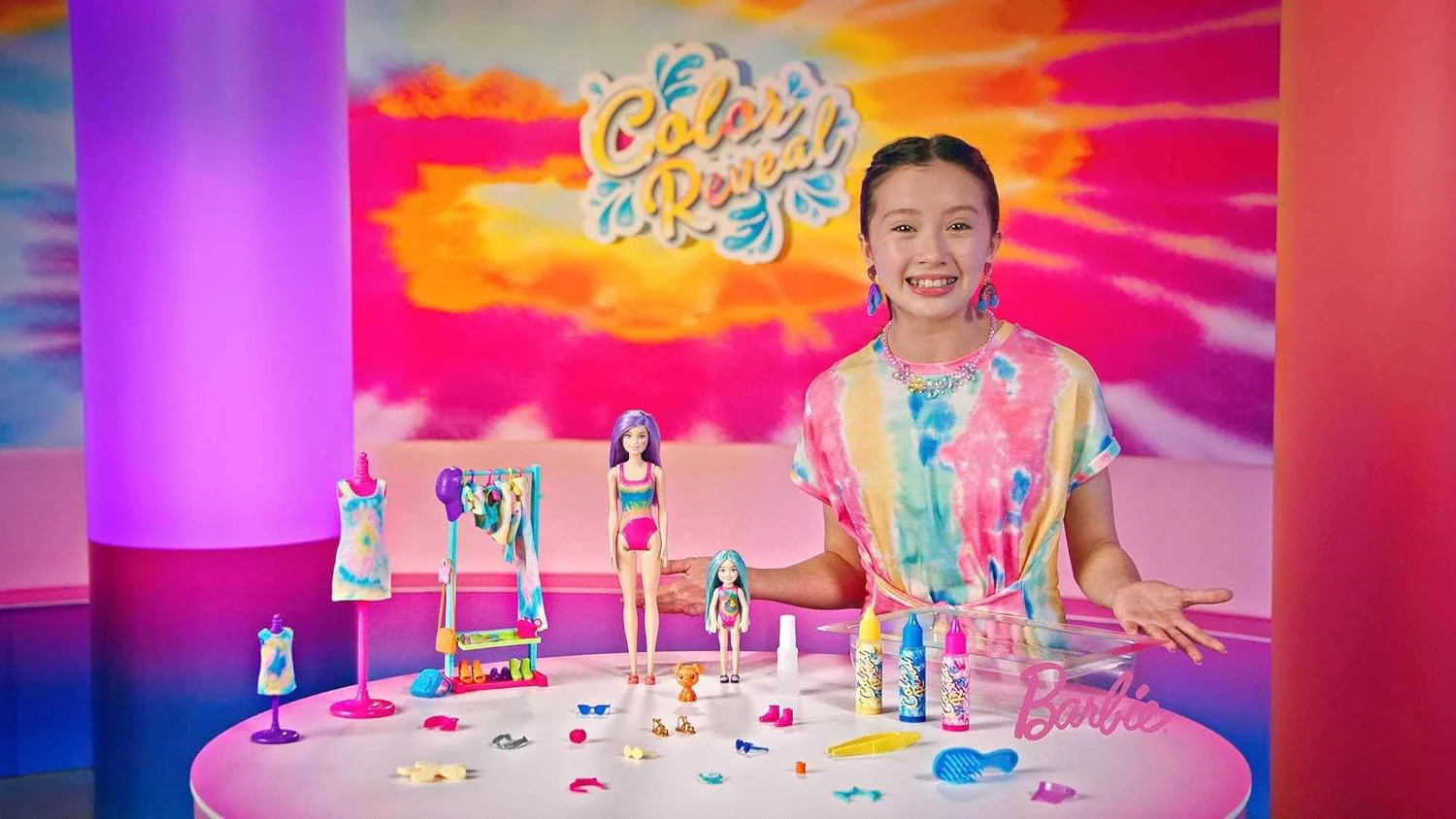 Barbie Color Reveal Tie Dye Fashion Maker Doll HCD29 - Image 4