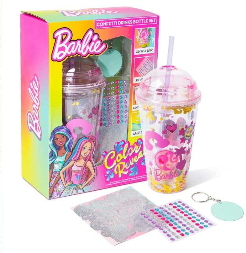 Barbie Colour Reveal Confetti Drinks Bottle Set - Image 2