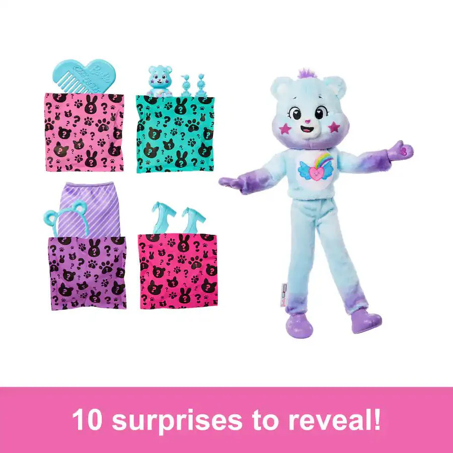 Barbie Cutie Reveal Care Bears Series 2 - Dream Bright Bear JFV61 - Image 5