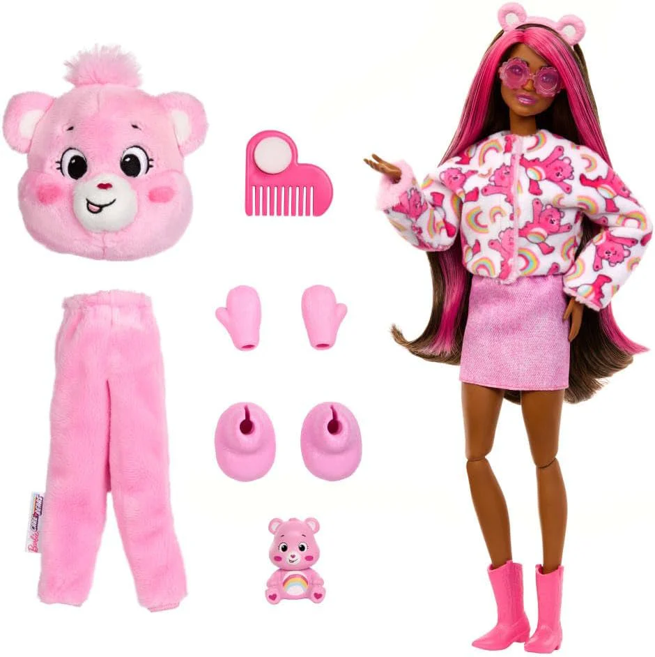Barbie Cutie Reveal Care Bears Series - Cheer Bear Black JCN95 - Image 3