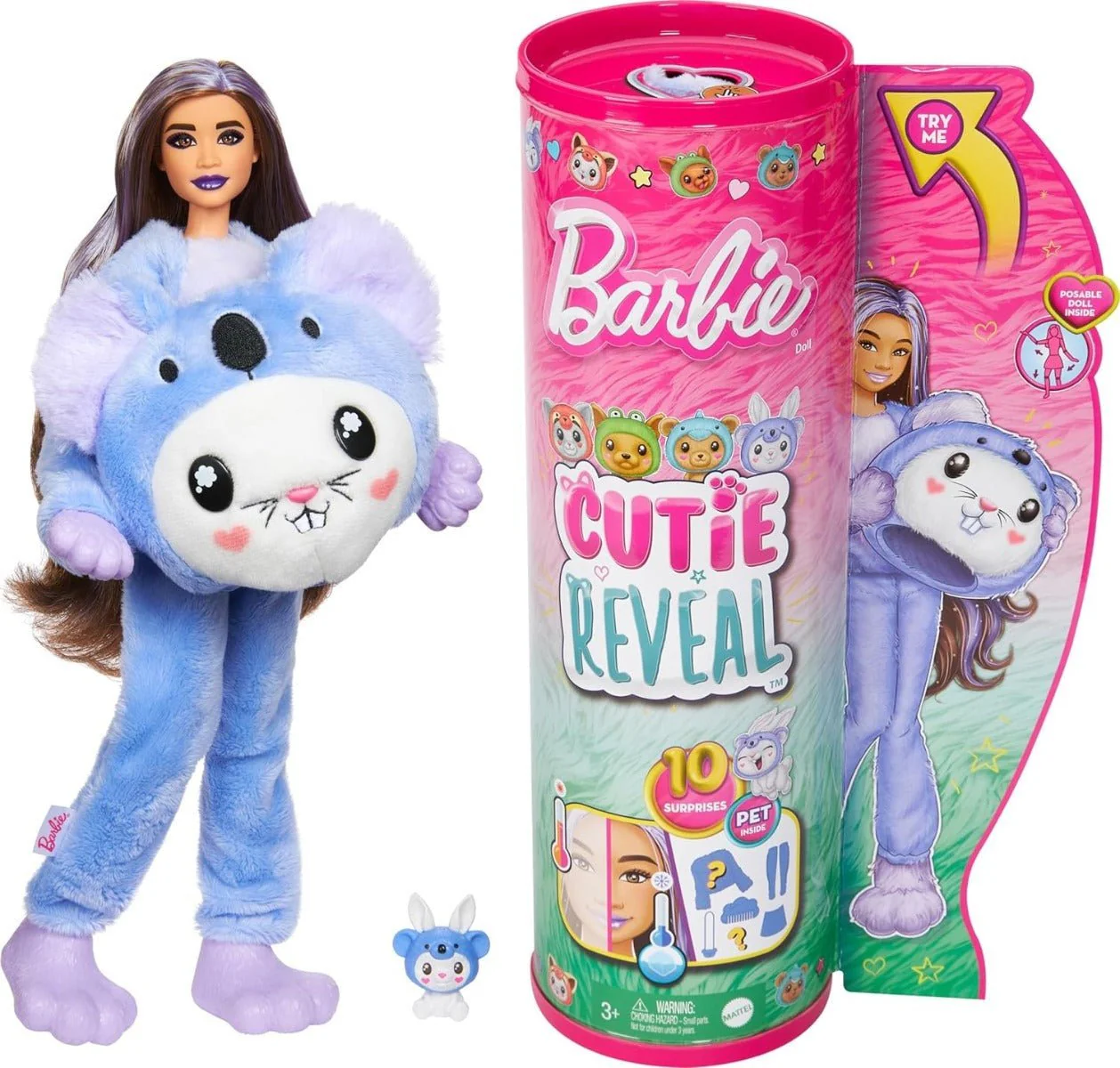 Barbie Cutie Reveal Costume Doll - Bunny in Koala HRK26