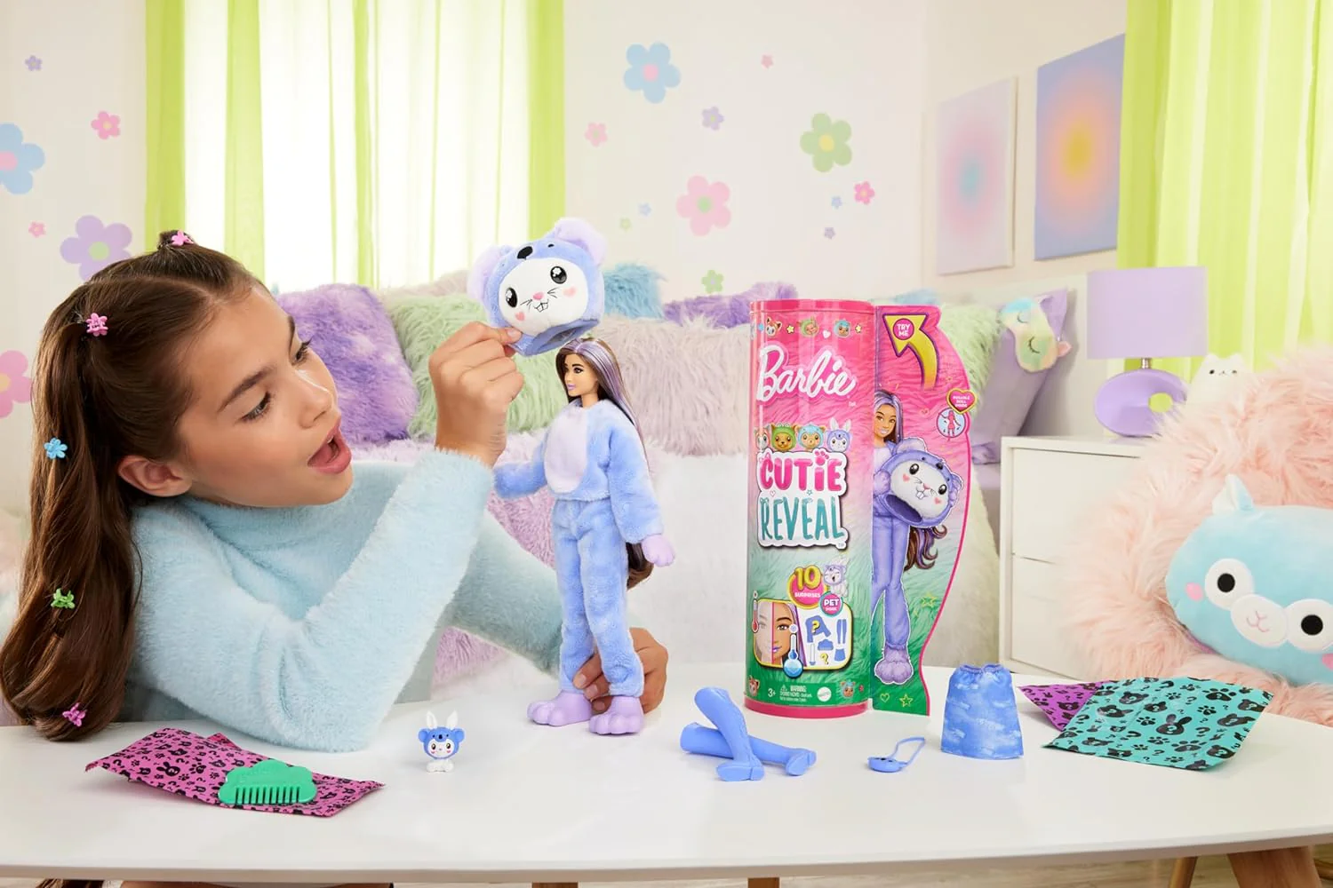 Barbie Cutie Reveal Costume Doll - Bunny in Koala HRK26 - Image 2